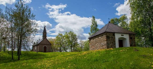 Mound of Žemaičių Kalvarija, called St. John's mountain